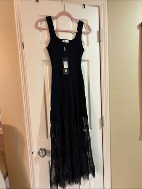 Galita Lace Bottom Tank Dress M NWT